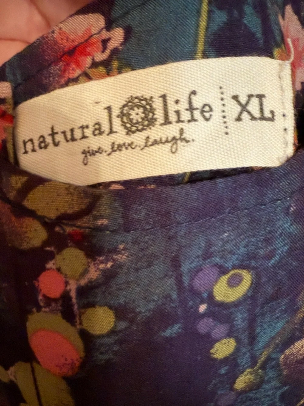 NATURAL LIFE “Hallie” Printed Halter Maxi Dress—XL - Picture 8 of 8